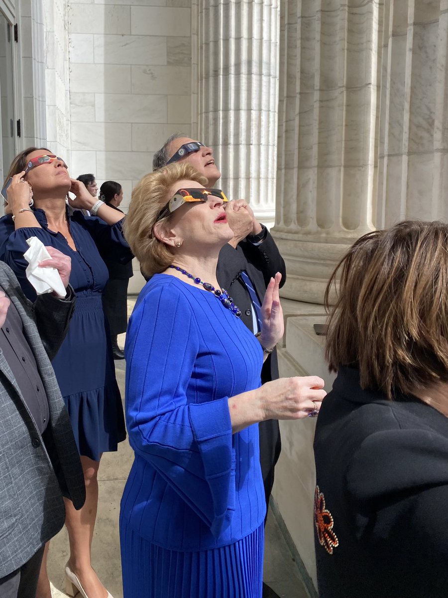 What an amazing moment! So cool to view the eclipse today in DC with my colleagues.