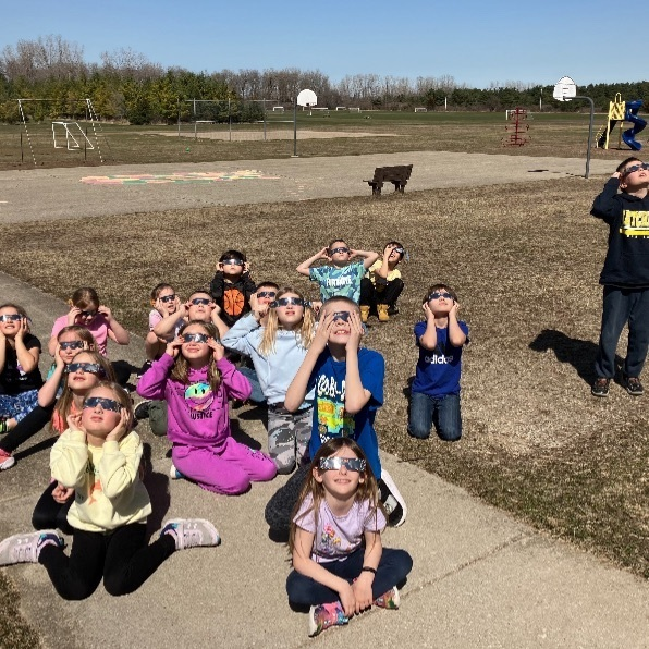 Thank you to the Bad Axe library for the glasses donation. The kids had a blast.