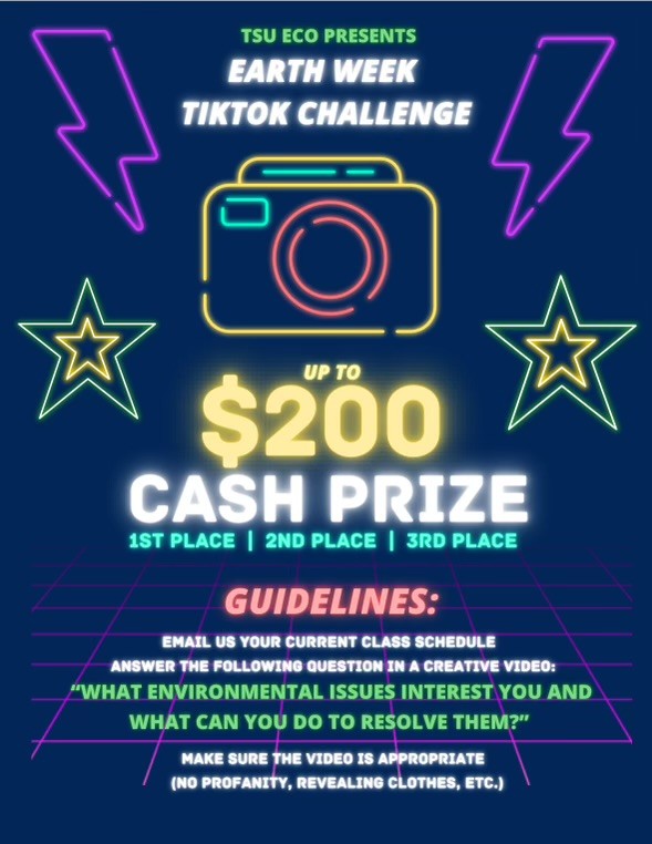 🌱 Passionate about saving the planet? 💰 Want to win cash for your ideas? Here's your chance! Share your thoughts on environmental issues and solutions in a TikTok video! 🎥 Submit to tsueco24@gmail.com before April 23rd!