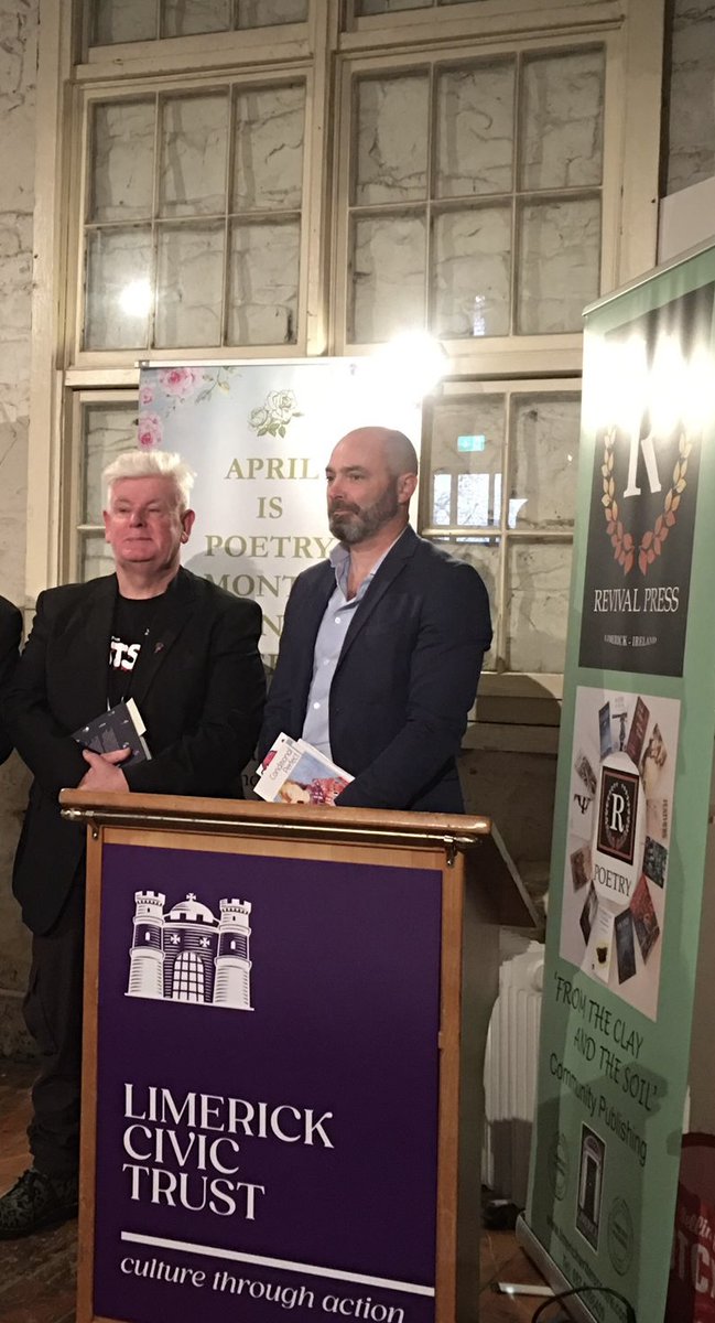 Delighted to read with Donal Ryan this week as part of April is Poetry Month at the People's Museum, Limerick. @UL @StudyArtsUL @CSPMPCatUL @Writepace_Lmk