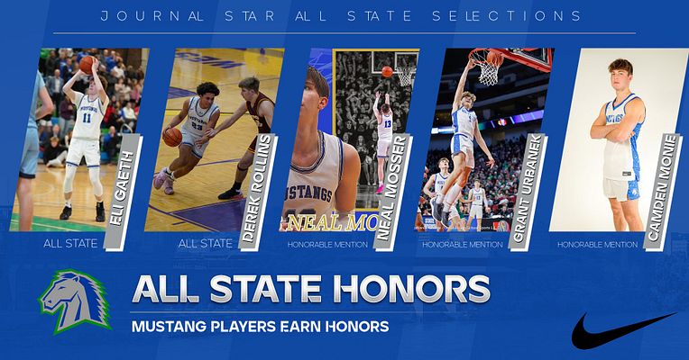 Congratulations to these Mustang players! @MillardNorthHS @MNHS_Basketball @AaronBearinger @APStarksMNHS