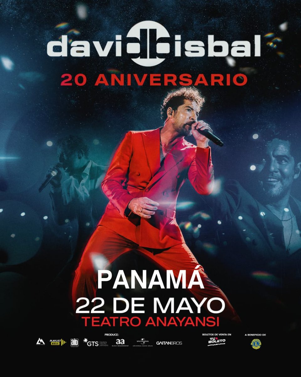 Panamá, nos vemos el 22 de mayo en el Teatro Anayansi, no me falten!! Próximamente a la venta en  tuboleto.com.pa