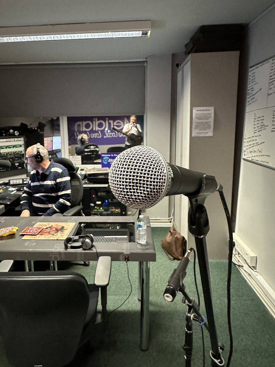 Mic all ready to go…. @leader_music - @MeridianFM