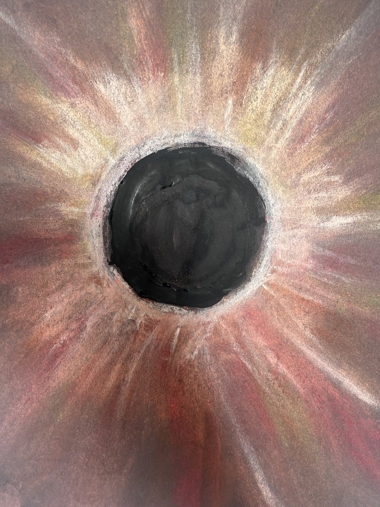 Today students in Mrs. Hackett's art class learned about pastels and created some Eclipse art in celebration of today's #SolarEclipse! Great job!