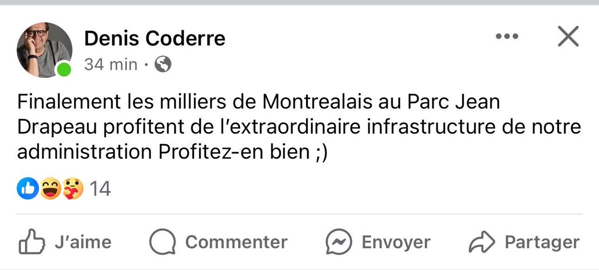 Moi: ahah Denis Coderre va clairement dire que c'est lui qui a invité l'éclipse à Montréal Denis Coderre: