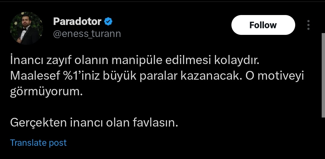 Cok cok cok komik bir tweet. #Bitcoin