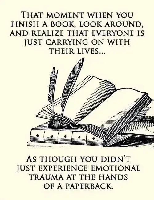 But it's a good kind of trauma...right? 😄 #bookish #BookTwitter #BookLovers