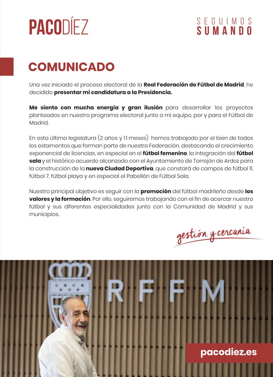 📣 COMUNICADO OFICIAL #seguimossumando