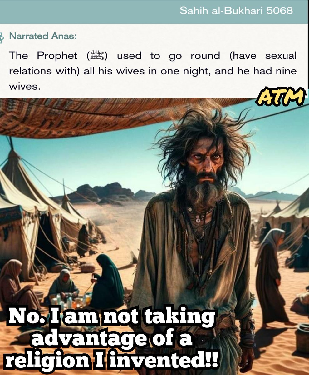 The link to the Hadith for anyone who thinks it is fake; sunnah.com/bukhari:5068 But here is a question.Was Muhammad a womaniser? Absolutely, many Muslim men acknowledge that. Was he a corrupted politician and writing the Quran himself? Let's see. Muhammad was supposedly a…