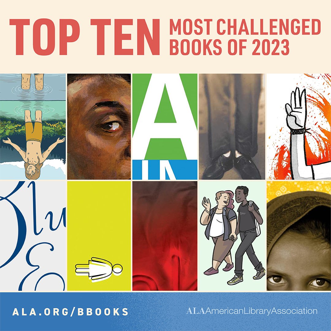 Illinois Library Association (@illlibraryassoc) on Twitter photo The <a href="/ALALibrary/">American Library Association</a> has released its annual list of the Top 10 Most Challenged Books of 2023 and the State of America’s Libraries Report. ow.ly/uijv50RaqxP #RightToReadDay The <a href="/ALALibrary/">American Library Association</a> has released its annual list of the Top 10 Most Challenged Books of 2023 and the State of America’s Libraries Report. ow.ly/uijv50RaqxP #RightToReadDay