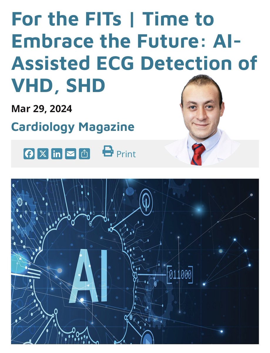 #FITs + #AI = #BFFs??? @AbdelfattahMD thinks so! Check out our fellow’s awesome article at Cardiology Magazine @JACCJournal ⬇️ acc.org/Latest-in-Card… @docHJ @txchapteracc @ACCinTouch #CardioX #CardioEd #CardioTwitter