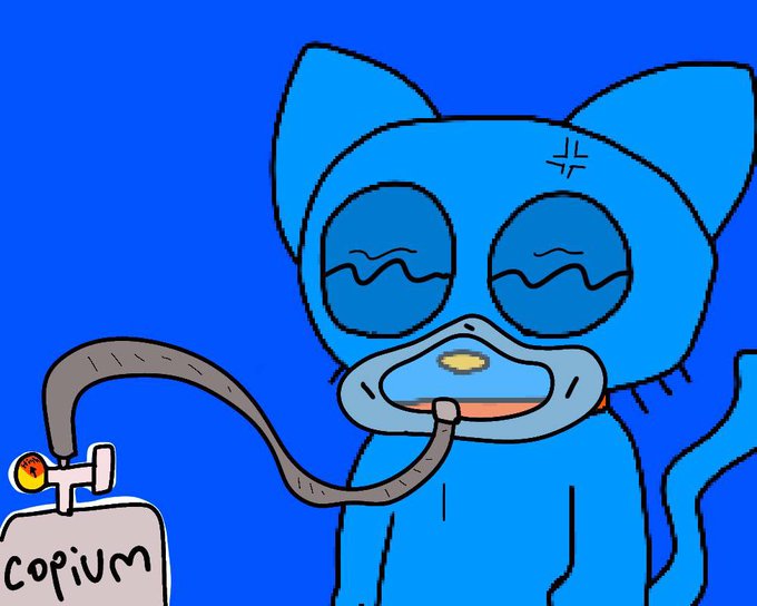 CatIsBlue_'s tweet photo. @cryptogems555 The fking cat is $BLUE!  @CatIsBlue_  Free NFTs are coming. Come cope! https://t.co/PTCDh6U2T3