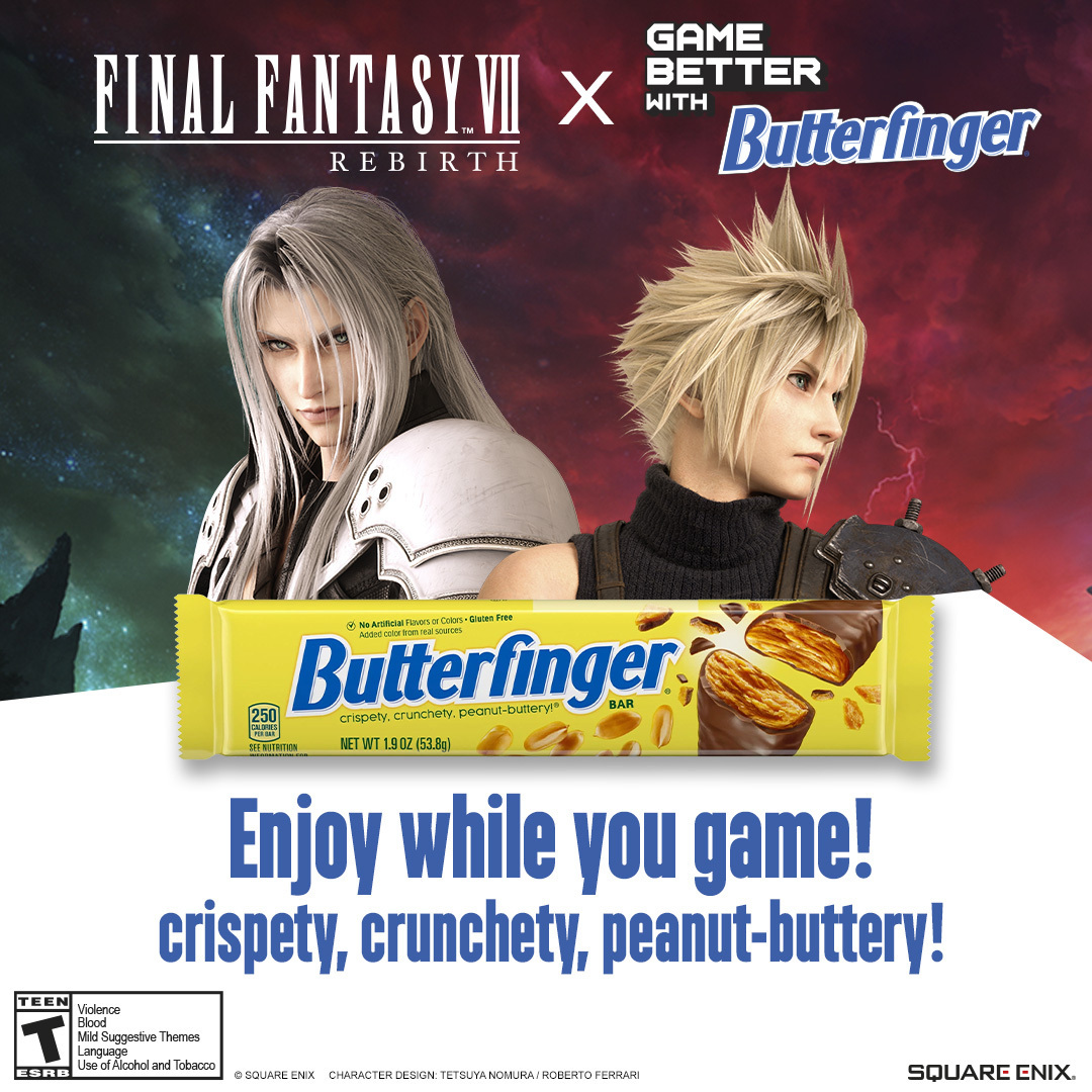 Time for a snack break! Grab a @Butterfinger while you play. Game Better with Butterfinger!
#GameWithButterfinger #FF7R