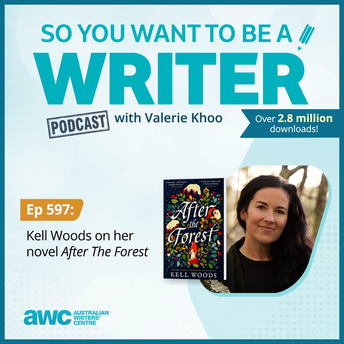 Kell Woods (@kellinthewoods) on her novel ‘After The Forest’ (@HarperVoyagerAU, @HarperCollinsAU). Listen to the latest episode of ‘So You Want to be a Writer’ on your favourite podcast app, or follow the link: writerscentre.com.au/blog/ep-597/