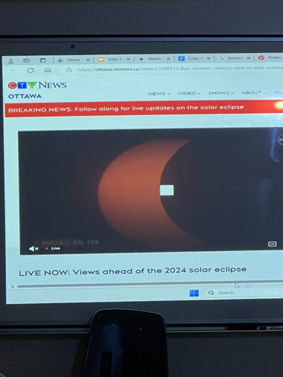 Today #Eclipse2024 looked like Oreo phases, comparing our geographical experience to other global spots, learning about important Indigenous connections to the eclipse, then creating safe outdoor viewing and photography ops! Gotta max out on fun we can’t have again until 2044!