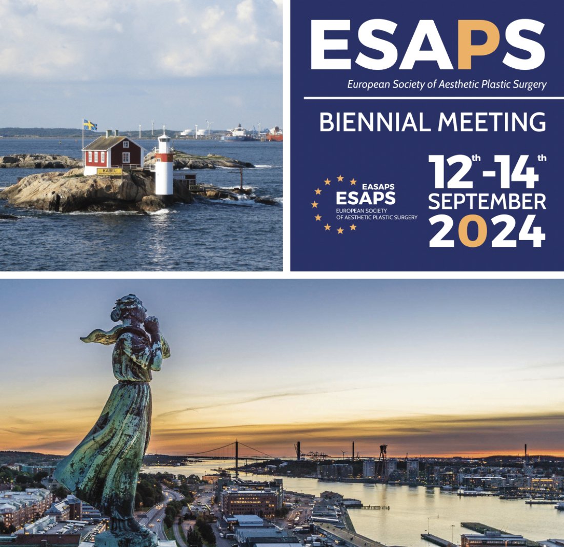 Save the Date: September 12th to 14th, 2024 - Registrations for Gothenburg congress are now open! This is the ultimate gathering of European plastic surgeons.
Register here - srv2.key4events.com/key4register/?… #ESAPS #PlasticSurgery #PlasticSurgeons