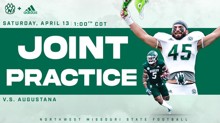 Update ‼️: The Spring Game on Saturday, April 13th is now a Joint Practice with Augustana! Come take a first look at the Cats first competition of the year 📍Bearcat Stadium 🕐: 1:00 pm 🗓️: April 13