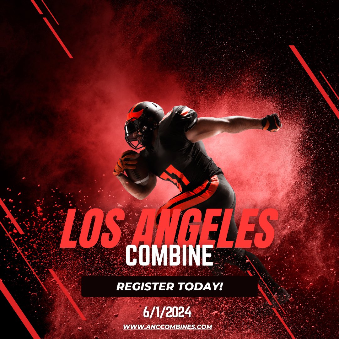 LA LA LAND! Get loud!!! 📣 The ANC is coming to Los Angeles on Saturday, June 1! Register TODAY and come prepared to show up and show out. Link in bio to register! #anc #anccombine #football #professionalfootball #la #losangeles