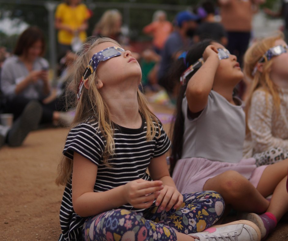 🌟 History has been made on this day! Austin ISD came together to witness the wonders of the total solar eclipse, an incredible experience. Our students and staff captured unforgettable moments, showcasing the magic of this cosmic event across our district. 🌘🌠