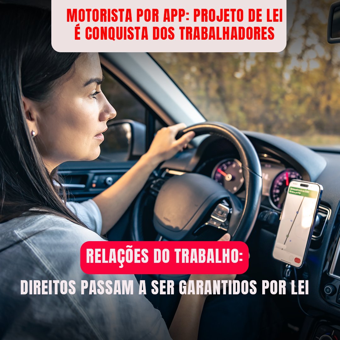 🚕🛵Motorista por app: projeto de lei é conquista dos trabalhadores Relações do trabalho: direitos passam a ser garantidos por lei 📌O trabalho deve ser decente e digno, com princípios definidos para a relação com as plataformas