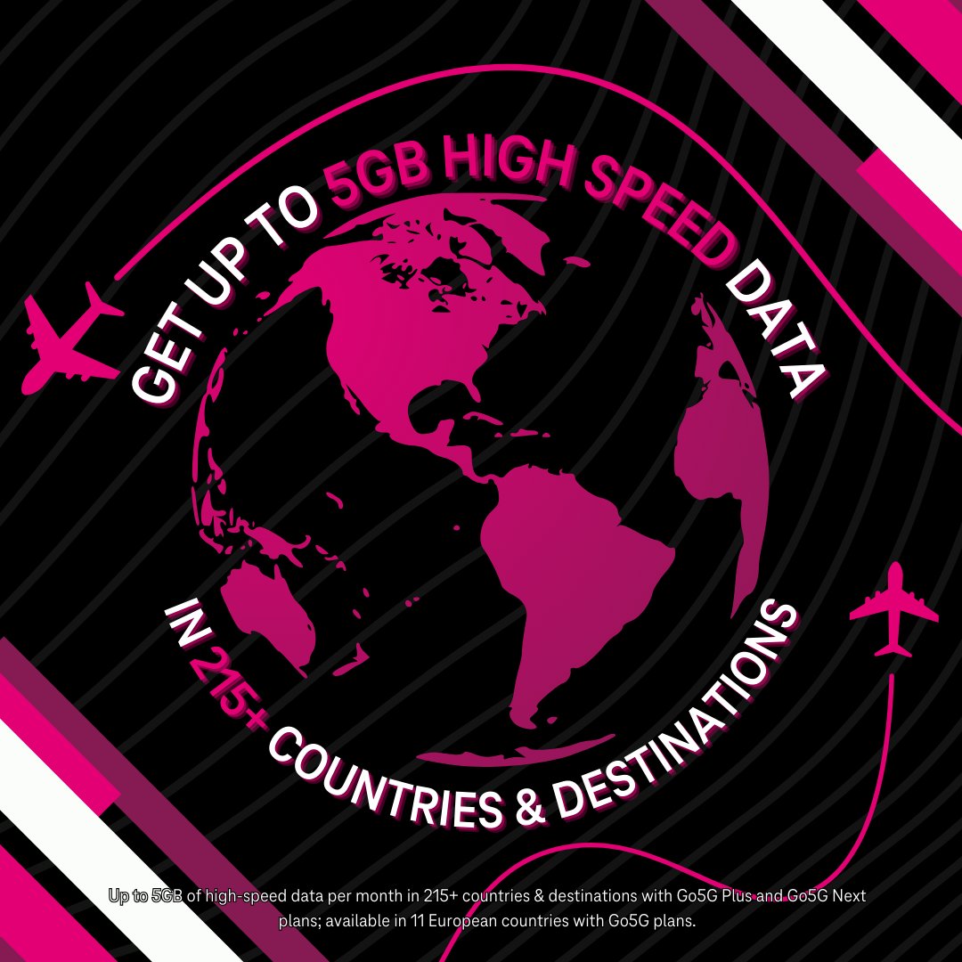 .@tmobile customers traveling abroad without roaming fees or any extra travel fees 🌴 >>> #TeamMagenta