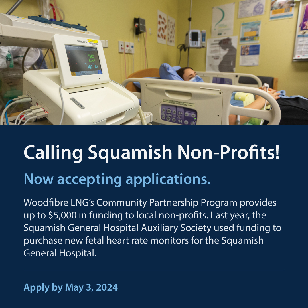 The spring intake of our Community Partnership Program is now open for applications!

Local non-profits and charities in #Squamish can apply for grant funding of up to $5,000.

Visit the link below, to apply before May 3

ow.ly/UxzH50RaRzc
#Community #SquamishBC #SeaToSky