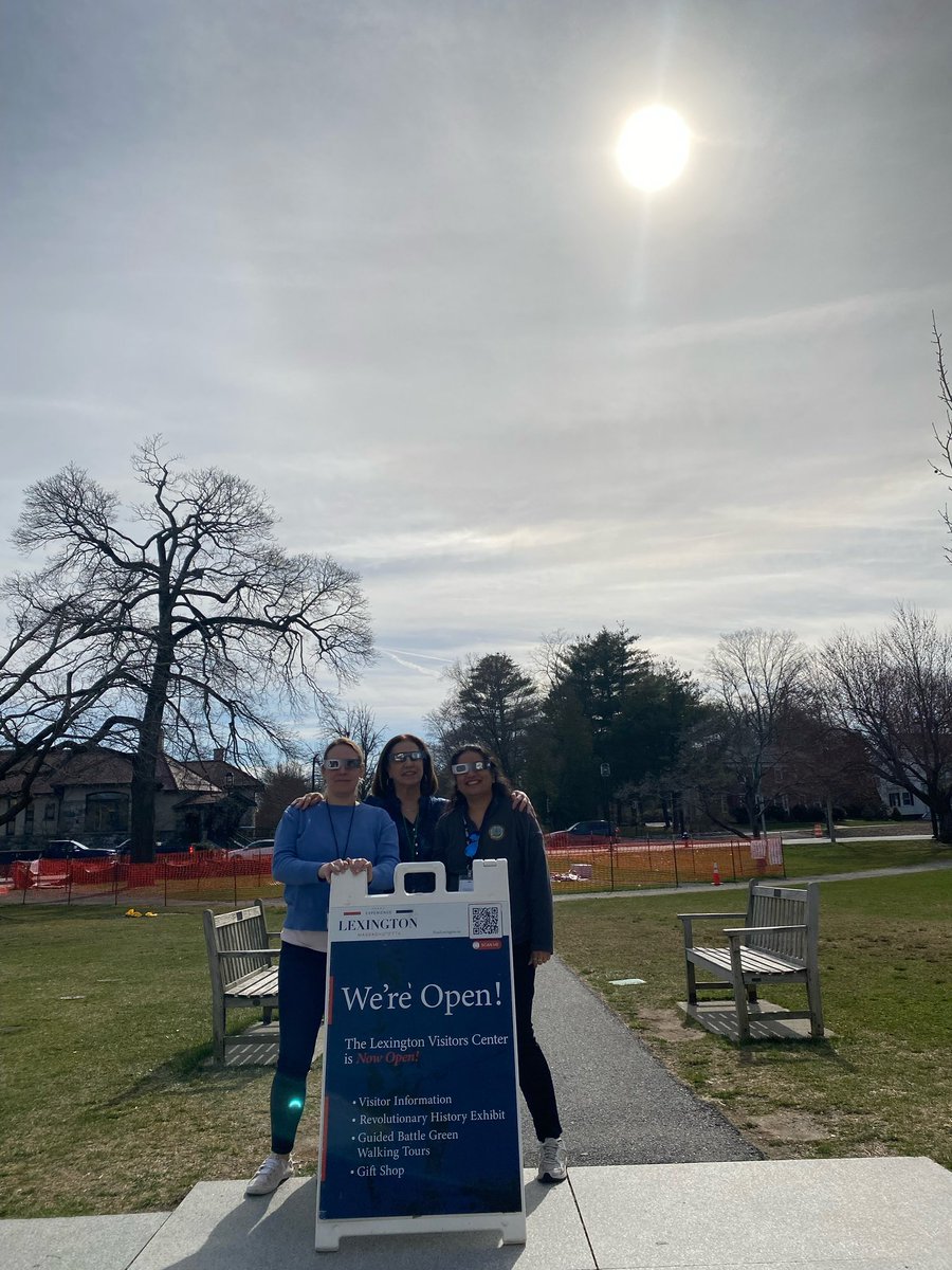 #SolarEclipse2024 a great way to experience this would be to stop by the Lexington Visitors Center! #visitLexMA