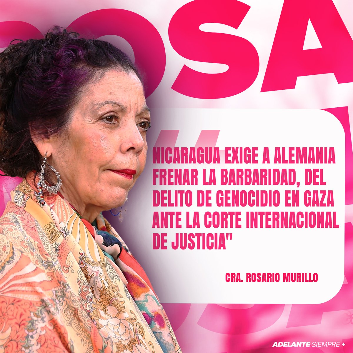 Compañera Vicepresidenta Rosario Murillo hoy 8 de #abril2024 📷📷
#AdelanteSiempre
#4519LapatriaLaRevolución