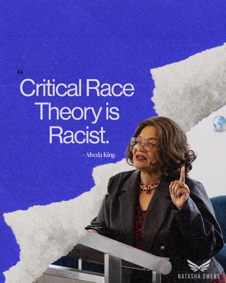 'Critical Race Theory is Racist.' - Alveda King #AmericanPatriotQuotes