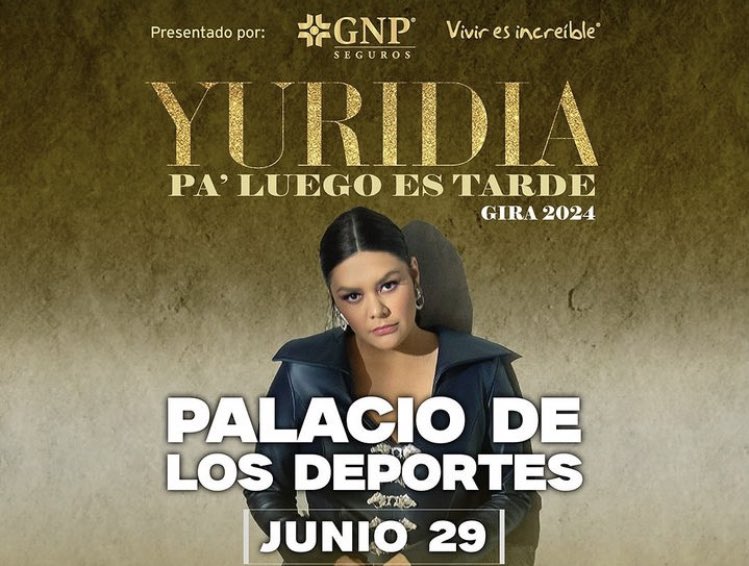 #Yuridia anuncia concierto en el Palacio de los deportes 📍🎶😎❤️‍🔥 ¡Te lo contamos con @anahidelamora en #AnahíEnExa en el 104.9 FM 📻!