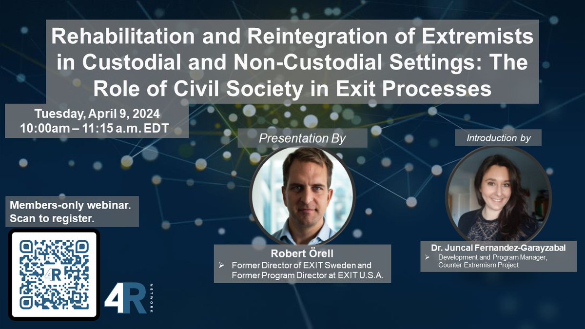 4RNetwork's tweet image. 🔔 Reminder: This is happening tomorrow! 
If you can't make it, fear not, all past event videos and resources are available to members of the #4RNetwork. Register to become one so you don't miss another webinar. 
👉 4rnetwork.org/user/register