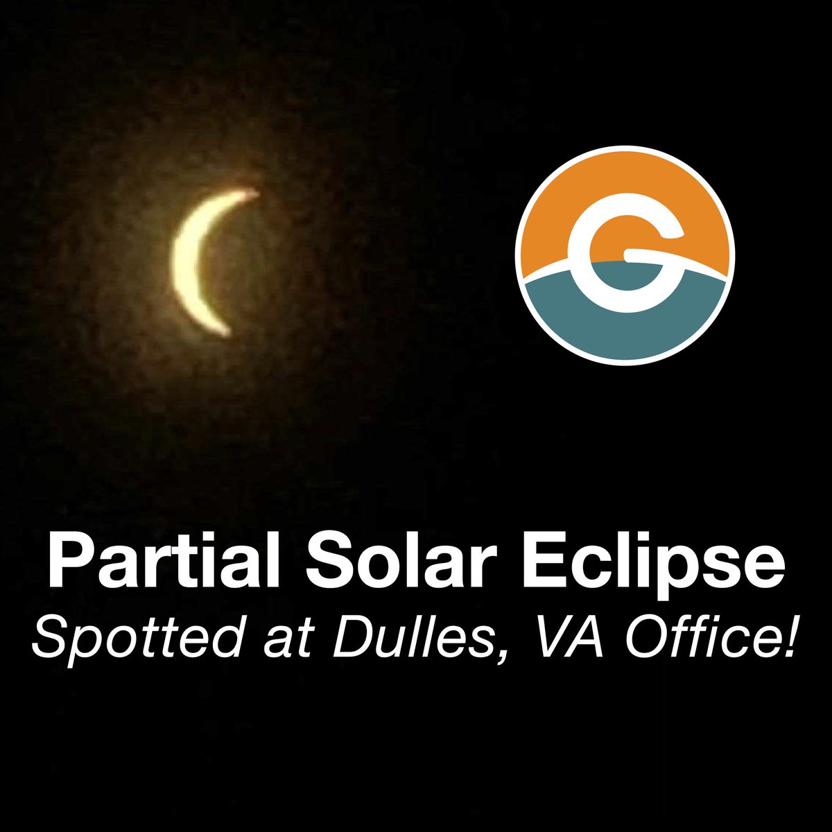 The #PartialSolarEclipse was spotted today at Guernsey! We would like to thank the Moon, Sun, and Earth for emulating the shape of our logo today! Our only criticism: Maybe rotate -90º next time! #BuyGuernsey #Eclipse #OfficeProducts #Moon #Sun #Earth #Space