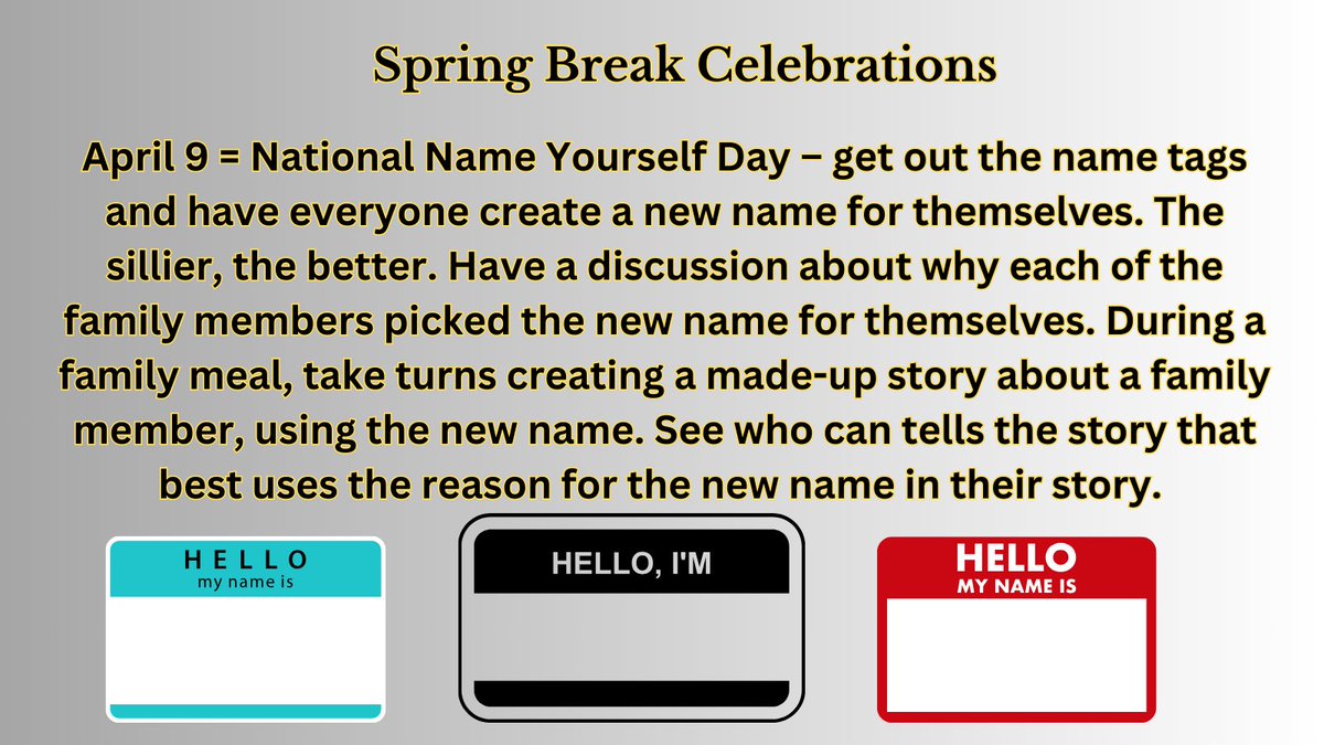 ExploreColorCr8's tweet image. I don't want to distract from all the excitement surrounding the eclipse, but did you know that tomorrow is National Name Yourself Day? 
#homeschool #athomefun