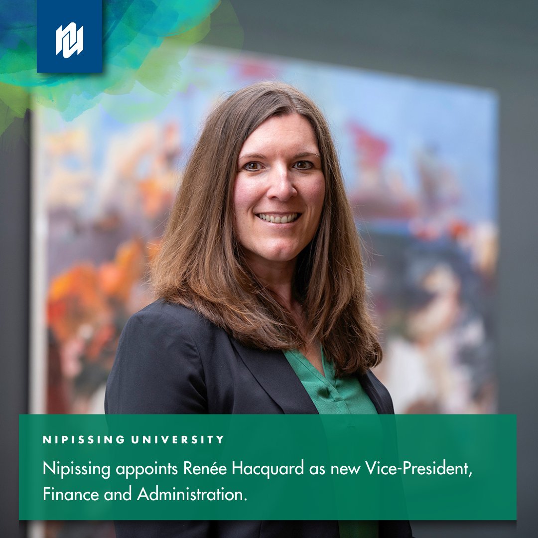 NU is pleased to announce the appointment of Renée Hacquard as Vice-President, Finance & Administration, effective July 1, 2024. Read the full announcement at: nipissingu.ca/news/2024/nipi…