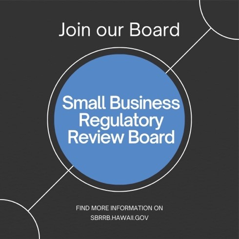 By joining us, you can directly contribute to the prosperity of your community's businesses.

Share your expertise and join the team making a difference. Learn more here: sbrrb.hawaii.gov/about/join-our…

#JoinSBRRB #SmallBusinessImpact #RegulatoryReform #HawaiiBusiness #DBEDT