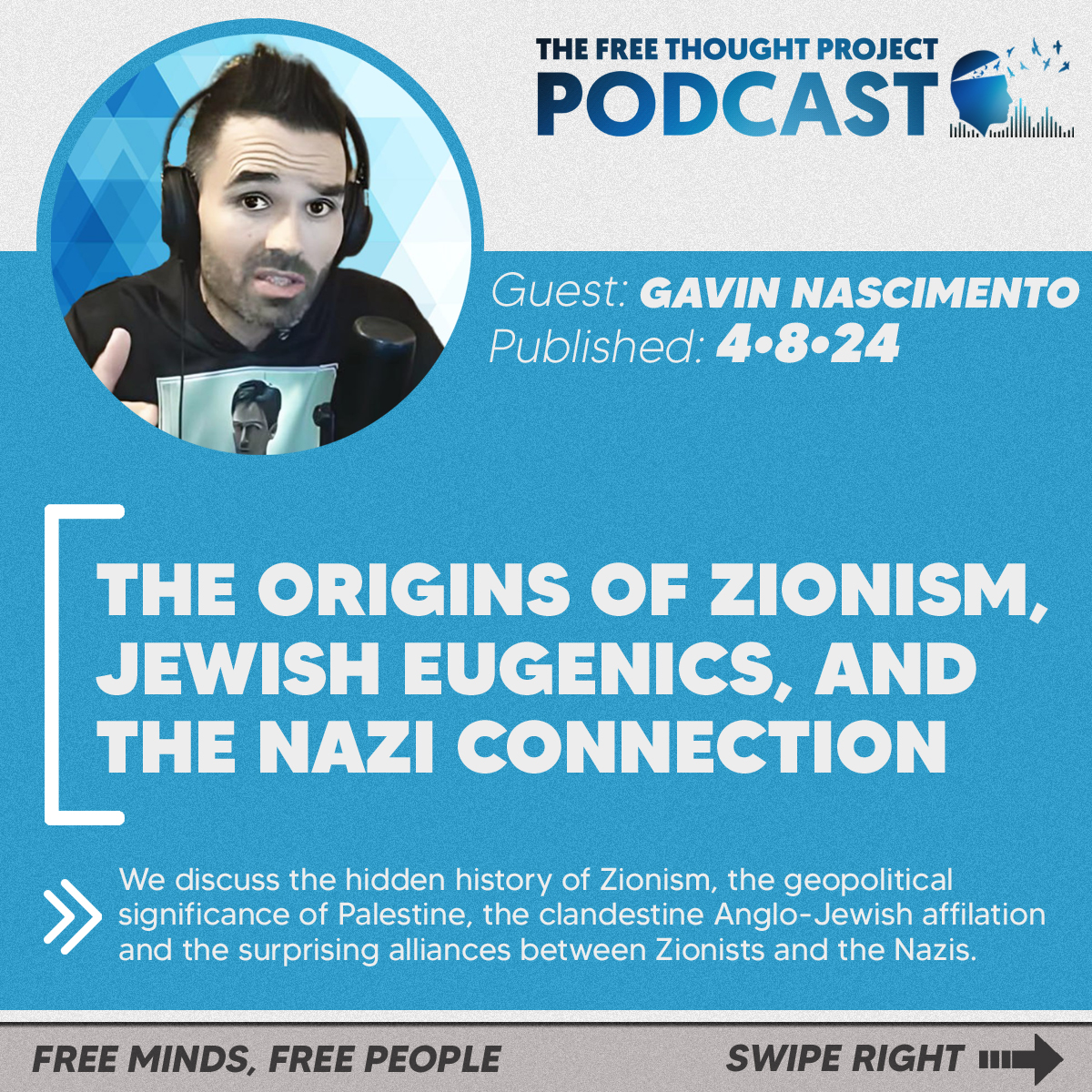 🎙 NEW PODCAST ~ @TruthWarriorG joins us once again and offers an expansive look into how the ruling elite manipulate global affairs, with a special focus on Zionism, Israel, & their role in the quest for world governance. Listen: thefreethoughtproject.com/podcast/podcas… #TheFreeThoughtProject