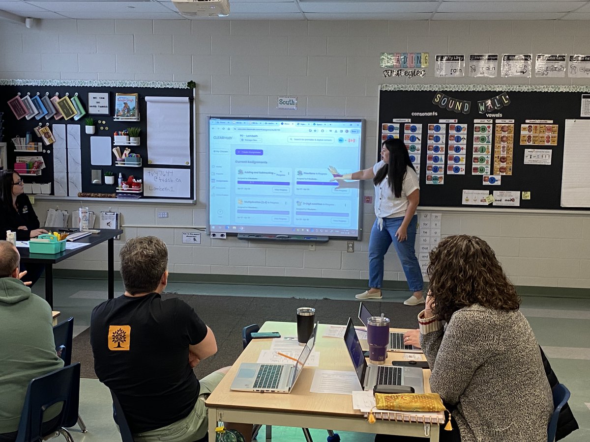 A day for staff learning and collaboration at Lambeth Public School - 3 Act Math Problem Solving, Building Thinking Classrooms in Mathematics, Tinkercad and 3D Design of Math Manipulatives, Executive Functioning, and Zorbit's Math! #TVDSB #WeAreTVSB #TVDSBMath