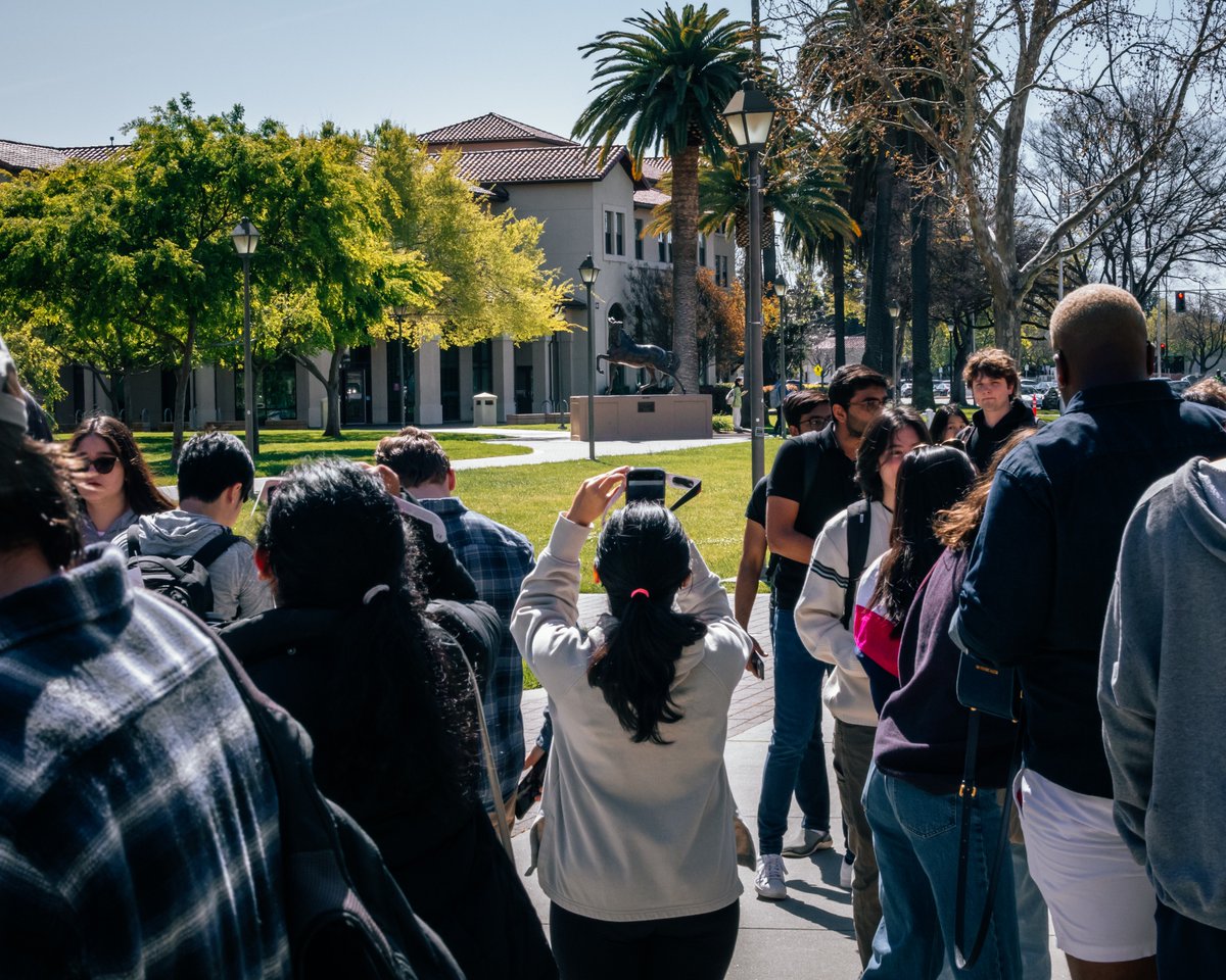 DON'T LOOK UP... without proper eyewear of course. 😎☀️ Thank you to the Physics Club for bringing the Bronco community together for a #SolarEclipse viewing party that was 'out of this world.' Did you catch it? 😉 Where are you watching from? Comment below. 👀👇 #LifeAtSCU