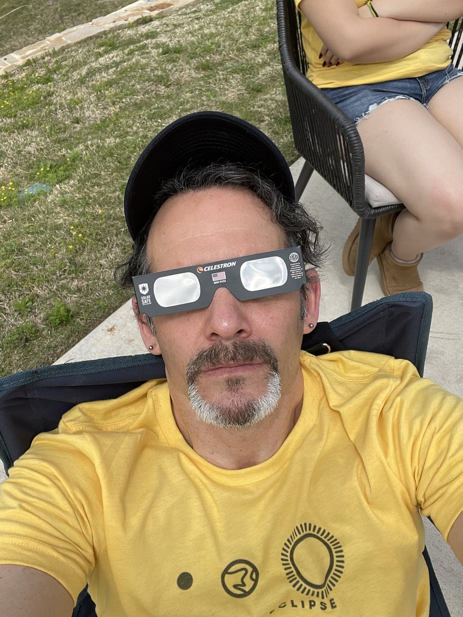 ECLIPSE 2024! Dallas, Texas! Pam’s pre-birthday celebration/gift. An astronomy kid to the end