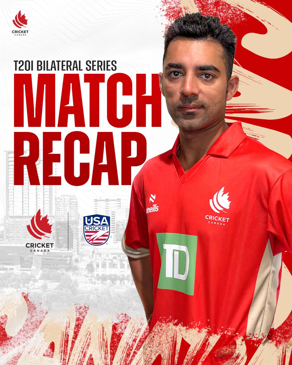 Match recap of Canada vs USA T20i Bilateral Series is now available on the Cricket Canada official website! Read full report here 👇 cricketcanada.org/news-detail/29… #cricketcanada