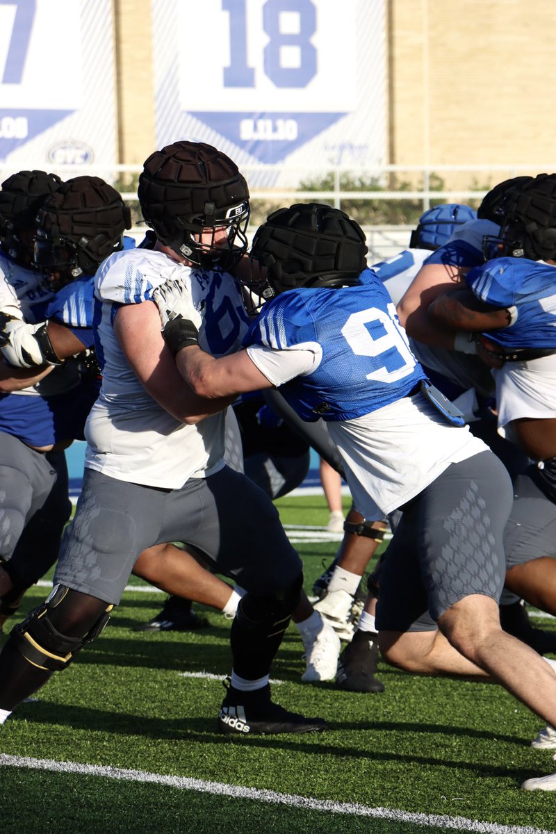 A beautiful evening for practice in the Chuck! #WeNotMe | #BleedBlue