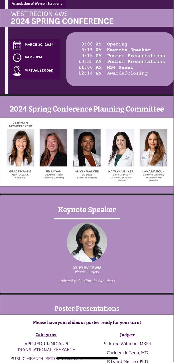 Grace Hwang, MMSc (@gracefulrounds) on Twitter photo Immensely grateful for the opportunity to organize the AWS West Region 2024 Spring Conference alongside these remarkable aspiring women surgeons. Heartfelt thank you to everyone who contributed to making this event such a success! <a href="/WomenSurgeons/">WomenSurgeons</a> <a href="/womeninsurgery/">Women in Surgery</a> <a href="/AmCollSurgeons/">American College of Surgeons</a> Immensely grateful for the opportunity to organize the AWS West Region 2024 Spring Conference alongside these remarkable aspiring women surgeons. Heartfelt thank you to everyone who contributed to making this event such a success! <a href="/WomenSurgeons/">WomenSurgeons</a> <a href="/womeninsurgery/">Women in Surgery</a> <a href="/AmCollSurgeons/">American College of Surgeons</a>