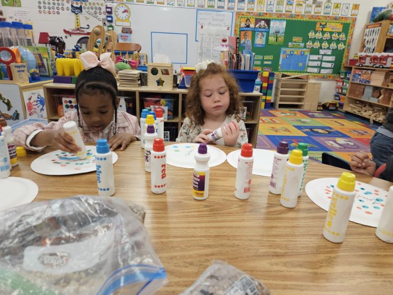 It is #weekoftheyoungchild & our #GApreK Ss kicked it off with making an instrument, planting some flowers & seeing the eclipse with Dr. Foles! #MustangsRock #TeamMustangs  #WinningForKids  @allisonfoles @nickieducate @missasu98  @drattenyascott @HenryCountyBOE @KrystalLRichter