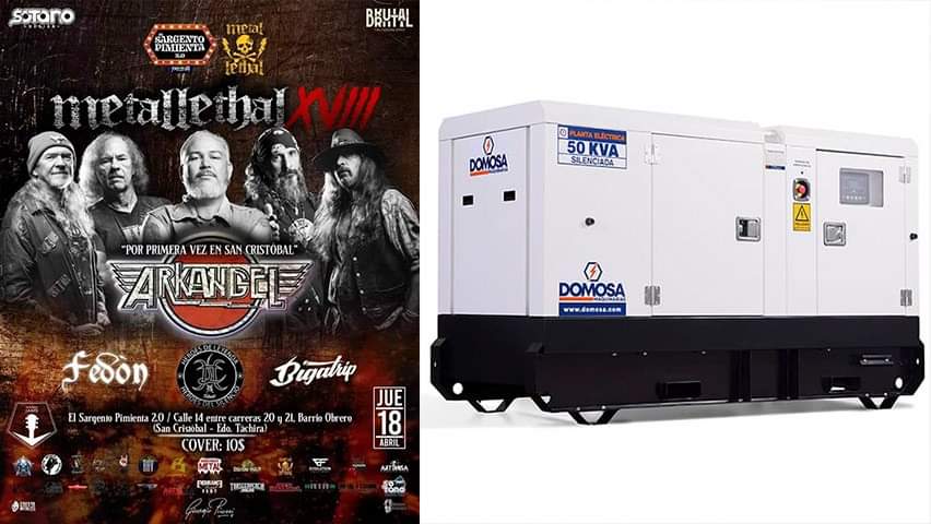 EL SARGENTO PIMIENTA 2.0 en SAN CRISTOBAL - EDO. TACHIRA será la próxima PARADA de la GIRA AETERNUS MMXXIV de la leyenda ARKANGEL, pueden ir TRANQUILOS el LOCAL dispondrá de PLANTA ELECTRICA para esa NOCHE