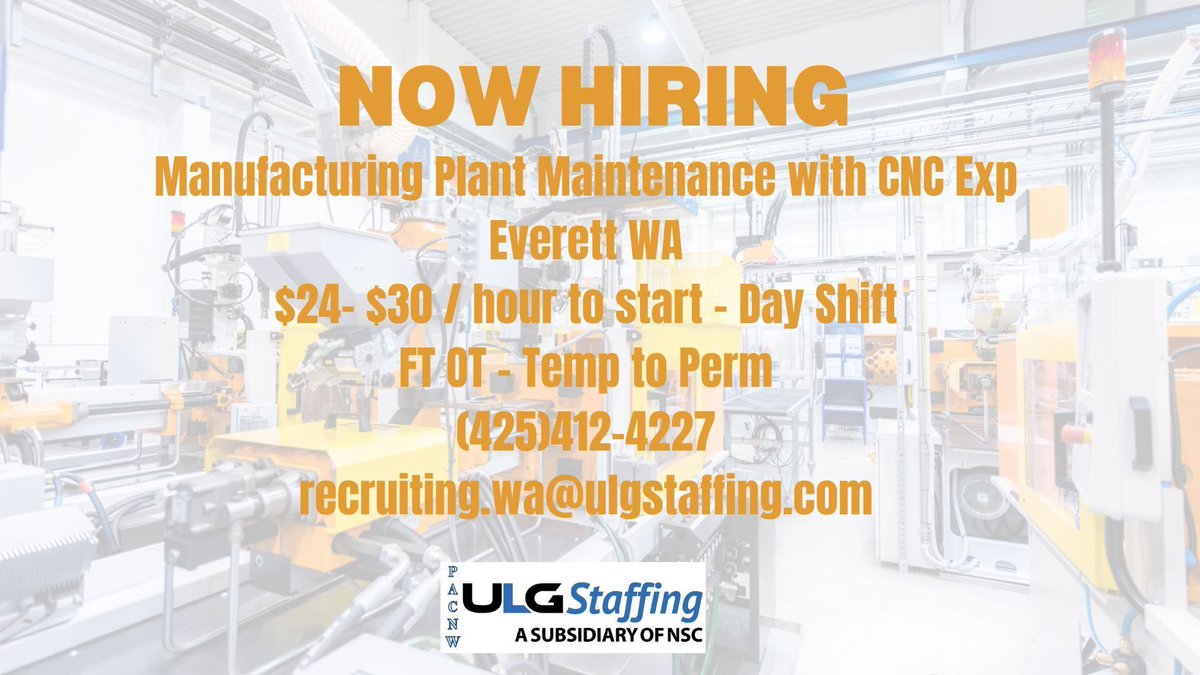 #Joinourteam in Everett #careeropportunities #distribution #manufacturingjobs