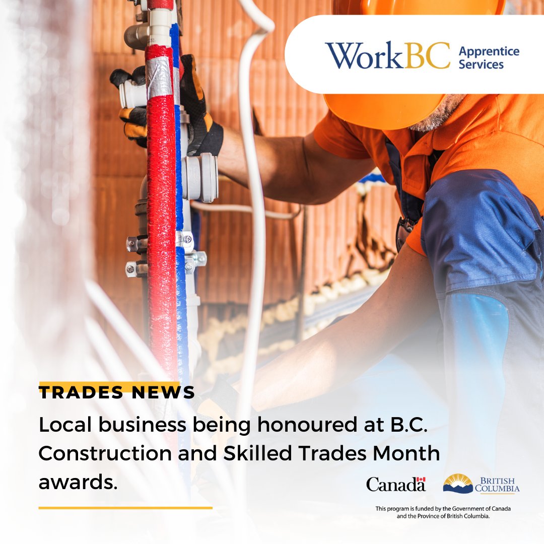 A BC business is being honoured at the B.C. Construction and Skilled Trades Month awards, recognizing construction industry professionals who are helping to shape the next generations of construction workers in the province.

Read more: shorturl.at/dMSUW