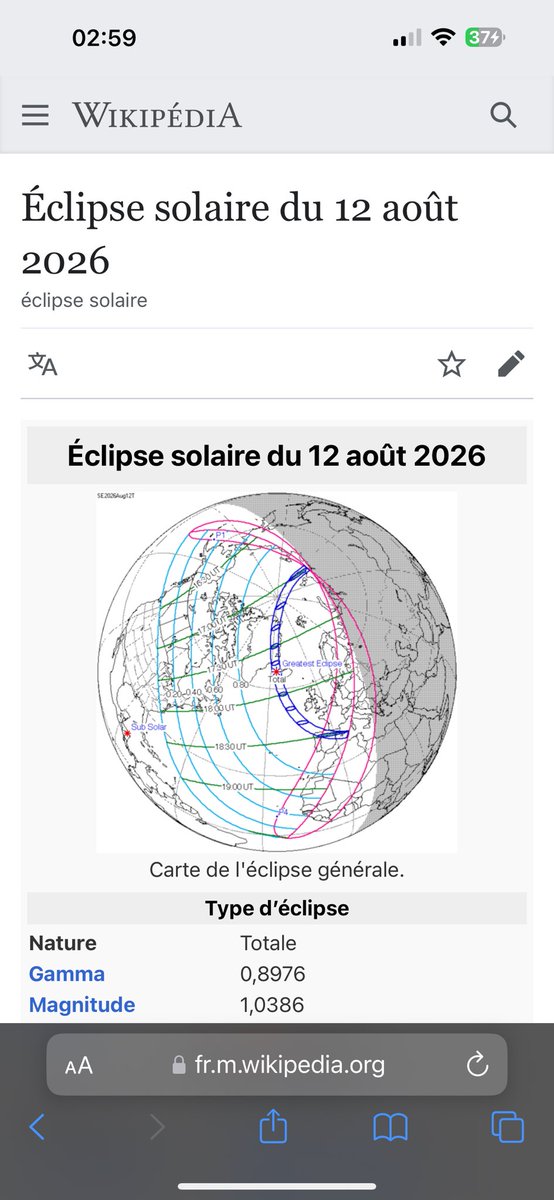 Été 2026 je pars en Espagne juste pour l’éclipse
