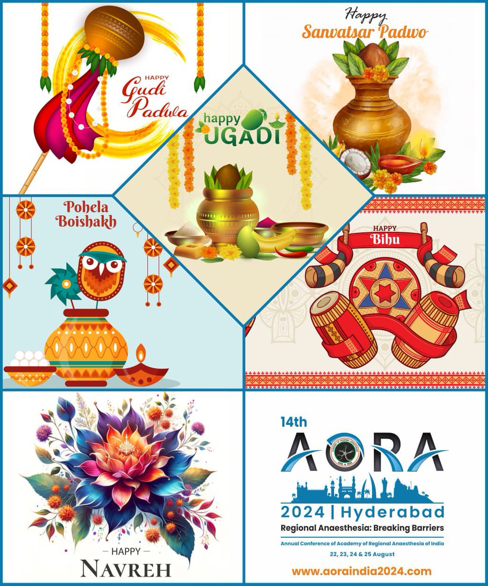 Happy New Year #ugadi to all 🇮🇳 friends . @AoraIndia @ASRA_Society @TVSGopal1 @DrRiteshRoy1 @tsmurali @Archana_Areti @dragarwalgaurav @DrDiveshArora @DebeshBhoi @vrushali_ponde @ram03kul @drtiger222 @pritanand @kajal_pgi Don’t miss 👉 aoraindia2024.com/workshops ! #ulty #AORA24 💉❤️