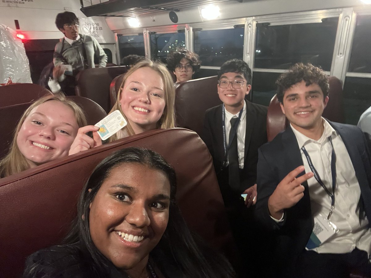 Kaitlyn_Marking's tweet photo. At FBLA state we rode a bus which helped conserve fossil fuels because we all didn’t drive separately. #apesenergy @franklinlorax https://t.co/Yk4DbWFwJj