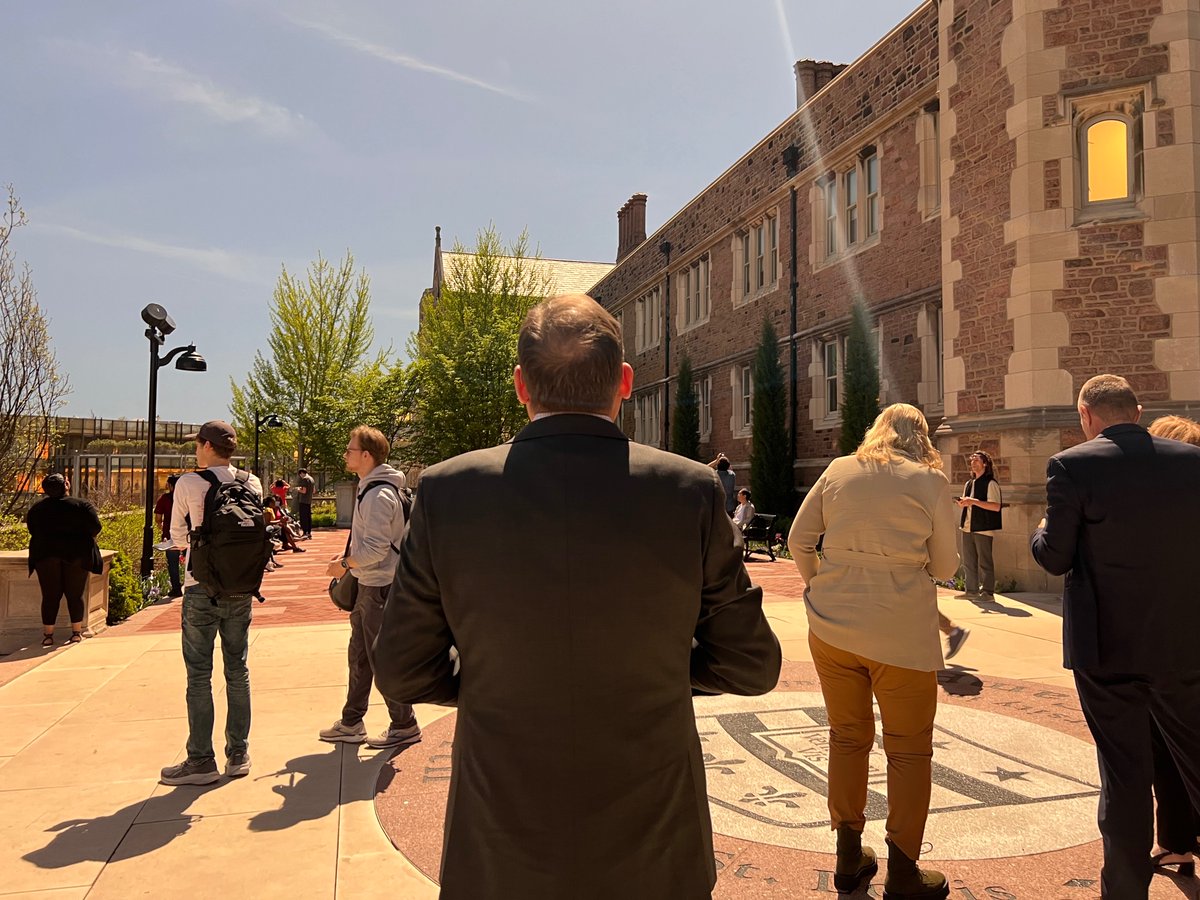 Another thrill for the WashU campus. I hope all who experienced today’s eclipse took time to pause and reflect on the things that matter the most during those awe-inspiring seconds of near-totality